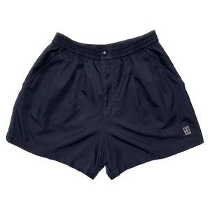 VTG 90s Nike Challenge Court Athletic Shorts Sz L Blue Pleated Zip Fly Agassi